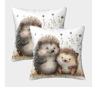 OPANZYYDE Riccio Decorativo Federe Cuscini Cerniera Invisibile Quadrati Cuscini Divano 2 Pezzi per Divano Soggiorno Sedia Letto 50x50cm