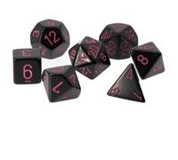 Opaque Black/Pink Polyhedral Set 7-Dice