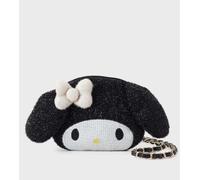 OPAQUE.CLIP x Sanrio My Melody Face 2WAY Glitter Mini Borsa a Tracolla Nera...