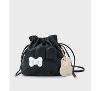 OPAQUE.CLIP x Sanrio My Melody mini borsa a tracolla con coulisse nera NUOVA