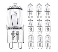 OPASOLAR Lampada alogena G9 40w confezione da 10 lampadine a capsula pin base lampada lampadina a incandescenza illuminante 220-240V dimmerabile bianco caldo