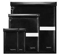 Opastry Faraday Borse per computer portatili, tablet e telefoni, confezione da 4 gabbie Faraday, protezione per portachiavi con striscia riflettente, custodia Faraday anti-tracciamento, custodia