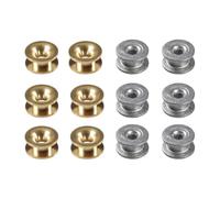 Opatiny 12 pezzi di ricambio in ottone e alluminio occhielli e manicotti per decespugliatore decorativo a 2 file, parti di tosaerba, giardinaggio e manutenzione agricola