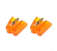 Opatiny Ago fonografo per lettore di vinile Panasonic EPS25CS (arancione) | Compatibile con EPS24CS, tracciamento preciso, riduce l'usura del disco, corpo in plastica arancione, suono chiaro