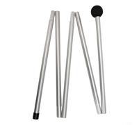 Opatiny | Asta di supporto per tenda da campeggio portatile, in alluminio, con punte antiscivolo, 4-5 sezioni, 1,6 m/2 m (come da immagine2)