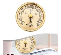 Opatiny Barometro per uso domestico, 70 mm, con puntatore dorato, manometro regolabile in alluminio, movimento meccanico