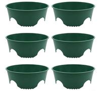 Opatiny Barriere isolanti per piante da giardino, 6 pezzi, scudi in plastica verde per la protezione delle radici, ritenzione dell'umidità e difesa dai parassiti (6 pezzi)