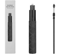 Opatiny Bastone per selfie estensibile per INSTA360 e per fotocamere DJI, estensione da 70 cm a 120 cm, struttura in lega di alluminio, leggero e portatile con presa migliorata, nero