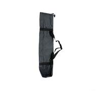 Opatiny Borsa portaoggetti pieghevole in nylon con coulisse, custodia portatile per campeggio, escursionismo, barbecue, tappetino da yoga, nero (17 x 100 cm)