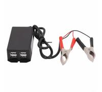 Opatiny Caricabatteria da auto USB 12/24V Hardwire 4-Port 3A adattatore impermeabile per camion, camper, moto, veicoli marini