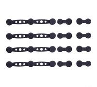 Opatiny Clip magnetiche in silicone per friggitrice ad aria, accessori da cucina per fodere dei cestini con design antigraffio, confezione da 4 pezzi, 10,4 x 1,4 cm, 3,3 cm (nero)