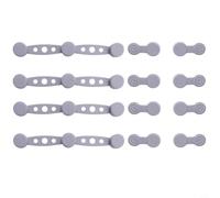 Opatiny Clip magnetiche in silicone per friggitrice ad aria, accessori da cucina per fodere dei cestini con design antigraffio, confezione da 4, 10,4 x 1,4 cm, 3,3 cm (grigio)