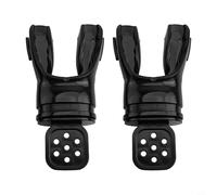 Opatiny Confezione da 2 bocchini per immersioni personalizzati, per valvola di abboccata in morbido silicone, design a prova di perdite, regolatori standard (nero)