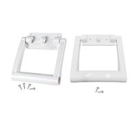 Opatiny Confezione da 4 maniglie di ricambio in plastica bianca con cerniere e viti per refrigeratori Igloo 25-72 QT, kit di riparazione danneggiati per coperchi del radiatore