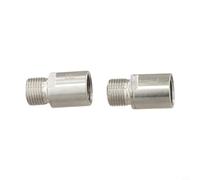 Opatiny Estensore per pedale della bicicletta da 20 mm, in lega CNC 6061, distanziatore a Q per pedivella, per strada di montagna e bici, sinistra e destra (argento)