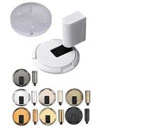 Opatiny Fermaporta regolabile resistente nella parte inferiore della porta, in lega di zinco, antivento, con riduzione del rumore, nero