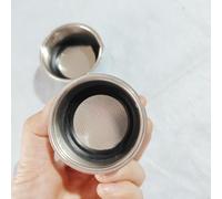 Opatiny Filtro a cestello in acciaio inox da 51 mm per macchine da caffè di diverse marche, compatibile con Morphy Richards, include opzioni a scatto singolo e doppio