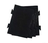 Opatiny Filtro dell'aria per microonde, in cotone, nero, 4 pezzi, per | Materiale in cotone nero, design resistente al calore, prestazioni di lunga durata, facile da usare se necessario