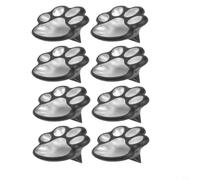 Opatiny Forma solare IP44 del gatto delle luci del giardino di plastica dei | Confezione da 8 pezzi, accensione automatica al crepuscolo, a forma di zampa di gatto, energia solare