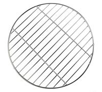 Opatiny Griglia rotonda per barbecue, in acciaio inox, 30 cm, 35 cm, 40 cm, per campeggio, cucina all'aperto (40 cm)