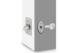 Opatiny Hardware per serratura da infilare in acciaio inossidabile per porta tagliafuoco, corridoio di fuga con chiave, fissaggio a vite, 61 x 21 x 41 mm