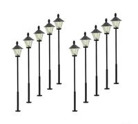 Opatiny HO Scale LED Lampade Stradali Set di 10-55mm Alto Modello Ferroviario Accessori Illuminazione per Layout e Scene