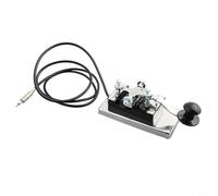 Opatiny Key HY-K4 - Chiave telegrafica CW in acciaio inox con manopola staccabile e base protettiva per radio a onde corte e per esercitazioni con codice Morse