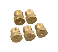 Opatiny Kit di conversione gas 5PCS Ugelli Iniettori Set 5-Burner Piani Cottura, Getti Ottone G20G25 Gas, Filettatura M6