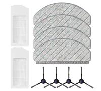 Opatiny Kit di parti di ricambio per robot aspirapolvere Bosch Spotless+ BCRD1W BCRC1W BCRD2W BCRC2W, filtri panni mocio spazzole laterali, set A/B, microfibra di nylon (A)