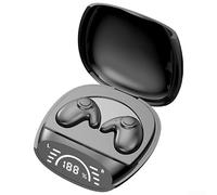 Opatiny Mini auricolari wireless, cuffie invisibili con cancellazione del rumore, suono stereo Hi-Fi, 20 ore di autonomia, auricolari sportivi a prova di sudore, per corsa e palestra (bianco)