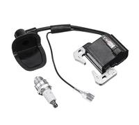 Opatiny Mini bobina di accensione per moto, minimoto Dirt per moto e quad da 47 cc, 49 cc, compatibile con motori da 45 cc a 49 cc, argento/nero