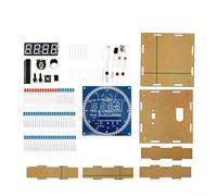 Opatiny Orologio elettronico digitale per saldatura con custodia trasparente, timer fai da te e display della temperatura, progetto di assemblaggio educativo 5 V per studenti e hobbisti (verde)