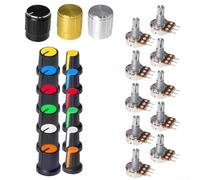 Opatiny per arduino Electronics Kit 84pcs resistori variabili 1K-1M | Alloggiamento in plastica, regolazione rotativa liscia, controllo preciso della resistenza, ideale per circuiti audio