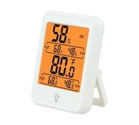 Opatiny per misuratore elettronico compatto di temperatura e umidità per casa, ufficio, camera da letto, alimentato a batteria AAA bianco (MC41 bianco)
