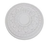 Opatiny Plafoniera rotonda in poliuretano per la decorazione della casa, 26 cm/35 cm, colore bianco, adatta a diversi lampadari, senza fori per l'installazione