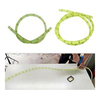 Opatiny Profilo flessibile per profilatura del legno, modello curvo per guida router, materiale PU con forte resilienza, lunghezza 1 m o 2 m, verde