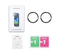 Opatiny Protezione per obiettivo Insta360 X5, in vetro temperato con durezza 10H, alta trasparenza per protezione da graffi e urti, cuciture panoramiche senza cuciture, include 2 protezioni