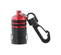 Opatiny Regolatore magnetico per tubo ARA con clip a sgancio rapido, supporto regolabile per la maggior parte dei tubi da immersione, regolatori, consolle, fibbia in acciaio inox (rosso)