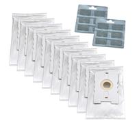 Opatiny Sacchetti profumati per aspirapolvere VT265 VT270 VT300 Confezione da 10 sacchetti di ricambio e 12 blocchi profumati adatti per VT 265 270 300 in materiale non tessuto resistente