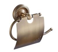 Opatiny Scatola porta carta igienica da bagno per riporre fazzoletti in ottone, deflettore di protezione dagli spruzzi d'acqua, struttura in ottone resistente, facile installazione a parete