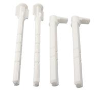 Opatiny Set di aste di scarico per piastre Geberit, cassetta UP320 per modelli precedenti al 2008, per Sigma01 20 50, 140 mm x 10 mm, materiale ABS bianco