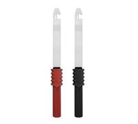 Opatiny Sonda di prova per piercing in filo di acciaio inossidabile da 0,7 mm con guaina protettiva, multimetro connettore a banana da 4 mm per cablaggio automatico, per rosso nero 5 pezzi (B)