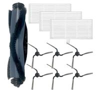 Opatiny Spazzola principale, spazzole laterali e filtro di ricambio kit per eufy Robot aspirapolvere C10 con stazione di svuotamento automatico, 1 set con 1 spazzola a rullo principale, 6 spazzole