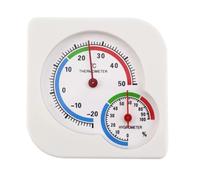 Opatiny Termometro igrometro per umidità -20-50 0-100 RH 7,2 x 7,2 cm analogico umidità giardino interno esterno plastica