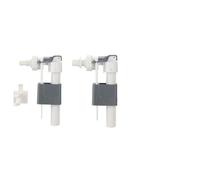 Opatiny Valvola di ingresso acqua a parete per bagno, attacco 1/2" e 3/8", bianco