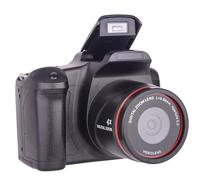 Opatiny Videocamera digitale 1080P con zoom digitale 16X, videocamera compatta per viaggi, selfie per modalità con schermo LCD girevole, supporta schede SD fino a 128 GB, interfaccia USB, alimentato b