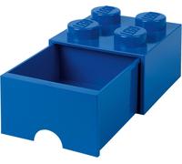Opberglade Lego: brick 4 blauw NUOVO