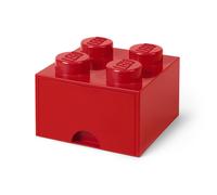 Opberglade Lego: brick 4 rood (RC029418) NUOVO