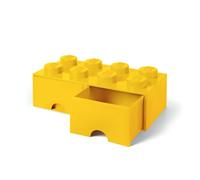Opberglade Lego: brick 8 geel NUOVO