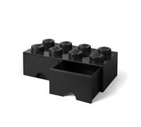 Opberglade Lego: brick 8 zwart (RC029531) NUOVO